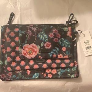 Vera Bradley Set of 3 Printed Nylon Pouches